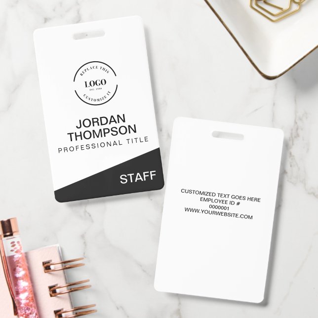 Crachá Funcionários Profissionais Logotipo Empresarial Pe (Escritório)