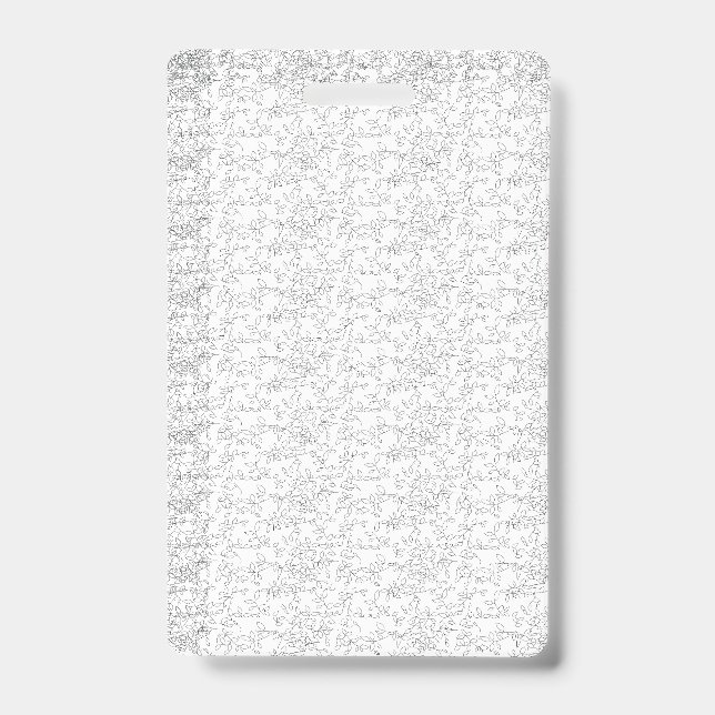Crachá Fundo branco texturizado com sutil, entrelaçado, (Frente)