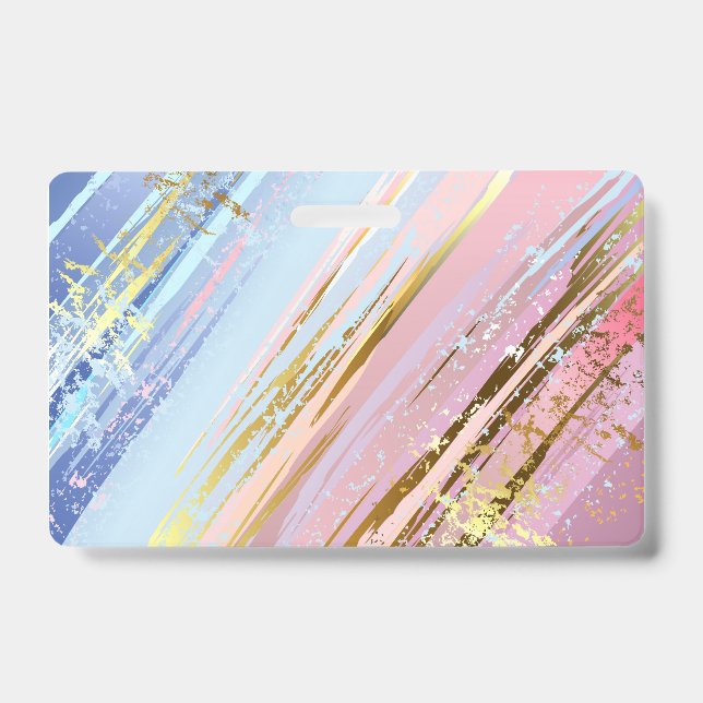 Crachá Fundo Rosa Texturizado (Frente)