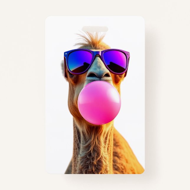 Crachá Funny animal art – perfect gift for animal lovers  (Frente)