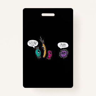 Crachá Funny Bacteria Pun Biology Science Biologist