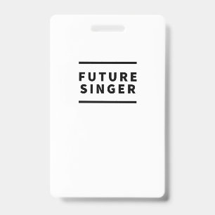 Crachá Futuro cantor