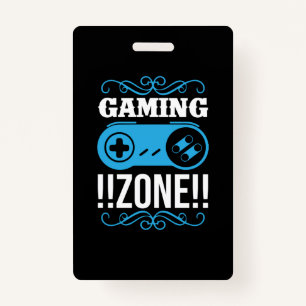 Crachá Gamer Gift Gaming Zone
