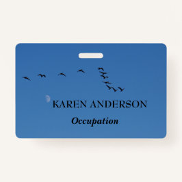 Crachá Gansos canadenses em voo