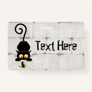 Crachá Gato e Rato com Personagens de desenho animados Di