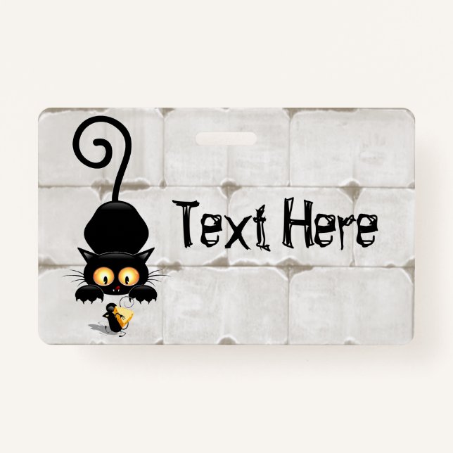 Crachá Gato e Rato com Personagens de desenho animados Di (Frente)