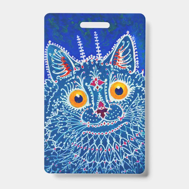 Crachá Gato Gótico Azul (Frente)