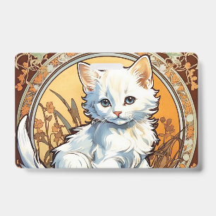 Crachá Gato no Estilo Alphonse Mucha