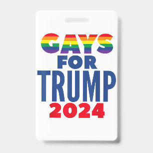 Crachá Gays Para Trump Eleição 2024