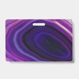 Crachá Géode Roxo Rodado Caído