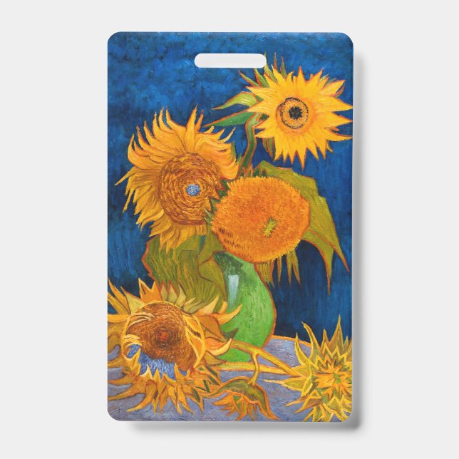 Crachá Girassóis de Van Gogh (Frente)