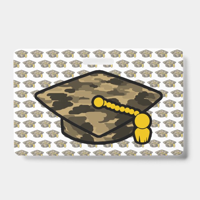Crachá Gorra de Formatura Camuflada Bege (Frente)