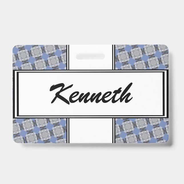 Crachá Grade de Círculo Desvanecido por Kenneth Yoncich (Frente)
