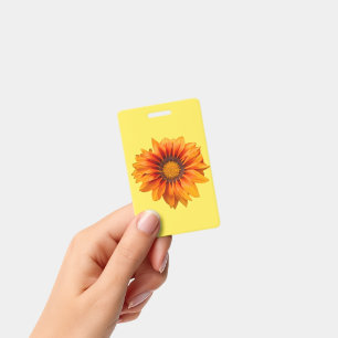 Crachá Gradiente de Flor de Laranja Amarelo Brilhante Rec