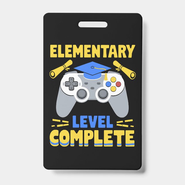 Crachá Graduação completa de jogos no nível elementar (Frente)