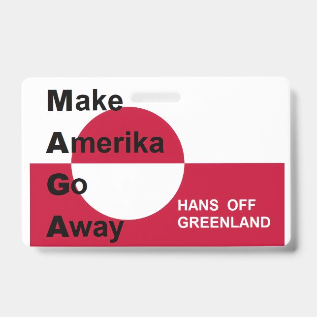 Crachá Gronelândia Independente (Frente)