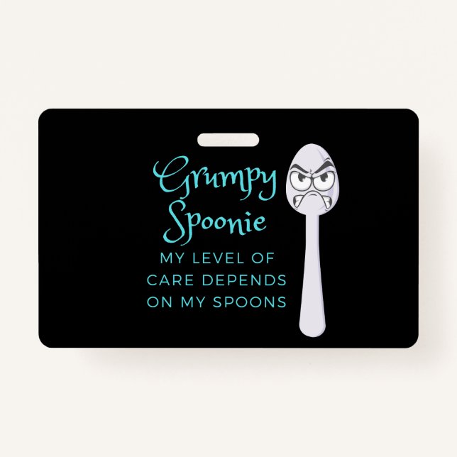 Crachá Grumpy Spoonie (Frente)