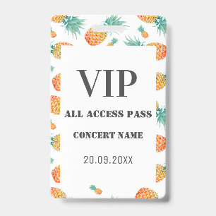 Crachá Grupo de Concertação de Acesso a Todos os VIPs de