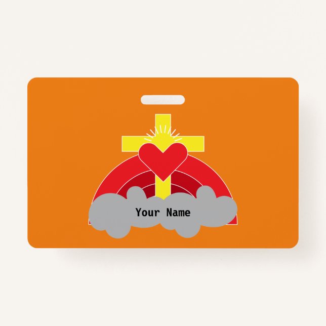 Crachá Grupos De Sociedades Da Igreja E Clusters Praça De (Verso)