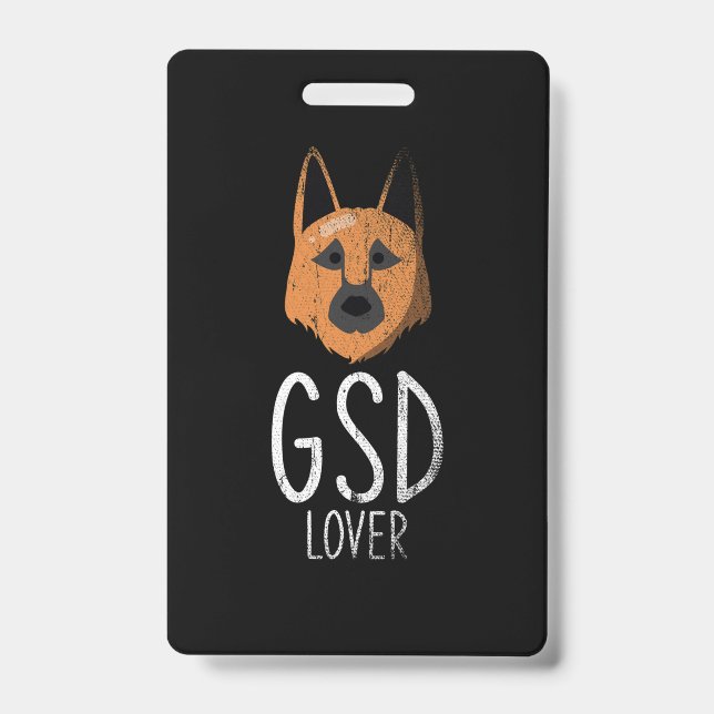 Crachá GSD Lover (Frente)