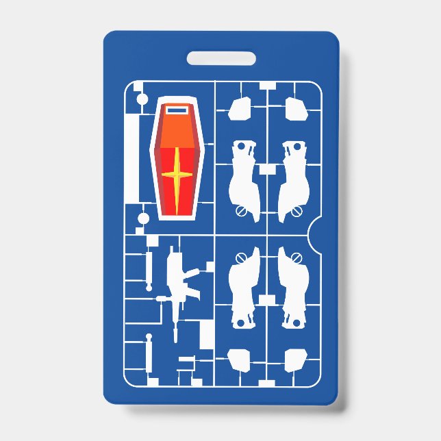 Crachá gundam rx 78 amuro ray gunpla construtor corredor  (Frente)