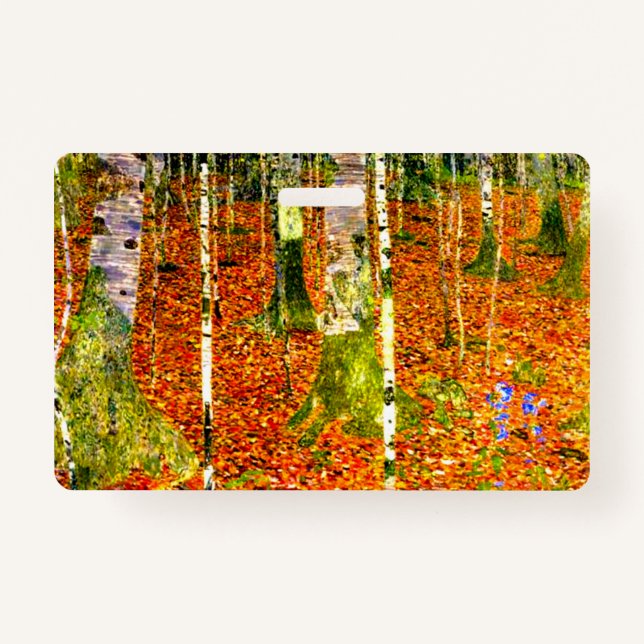 Crachá Gustav Klimt Birch Trees (Frente)