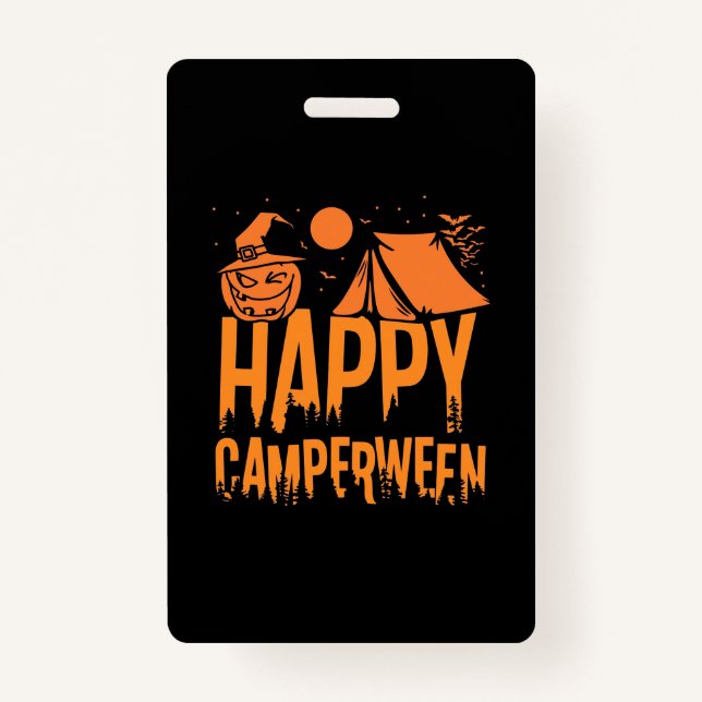 Crachá Halloween Camper Nature (Frente)