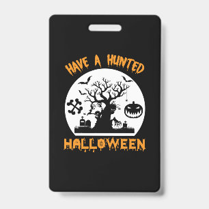 Crachá Halloween Tenha Um Aniversário Engraçado De Hallow