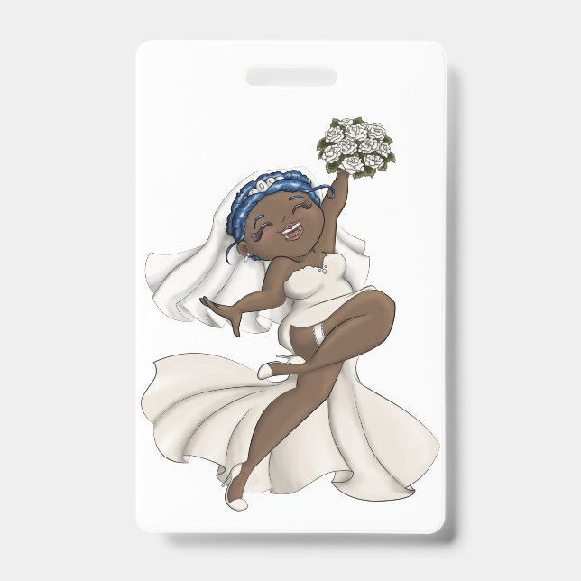 Crachá Happy Bride 07 (Frente)