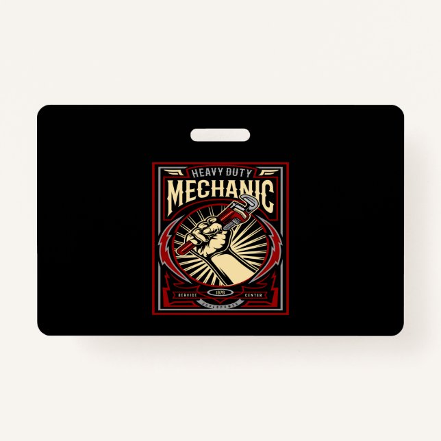 Crachá heavy duty mechanic (Frente)