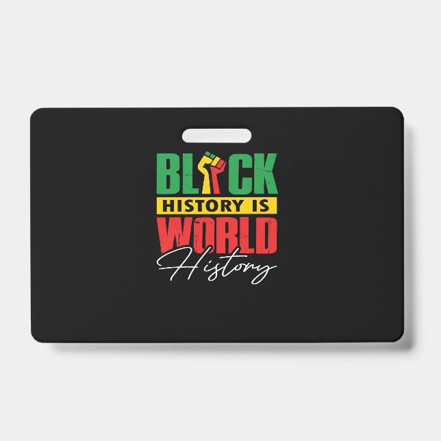 Crachá História Negra É História Mundial (3) (Frente)