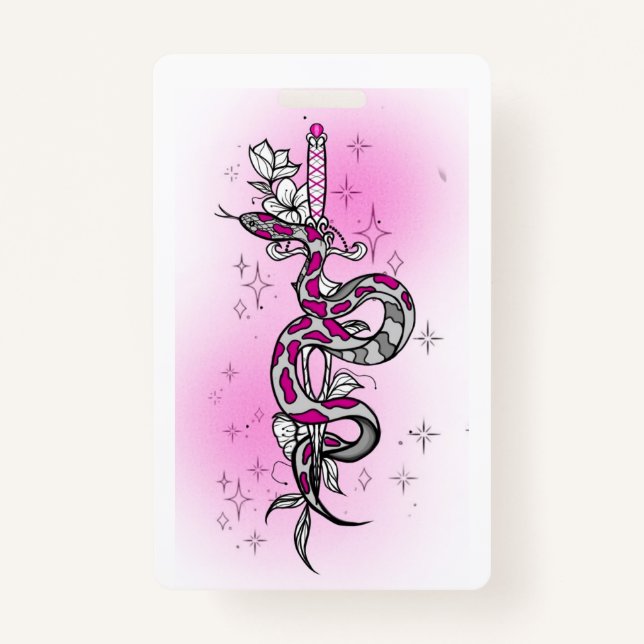 Crachá holiday package with snake (Frente)