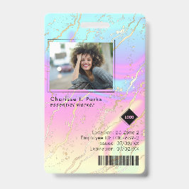 Crachá Holográfico | Segurança da Empresa para ID de Foto