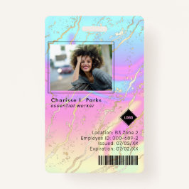 Crachá Holográfico | Segurança da Empresa para ID de Foto