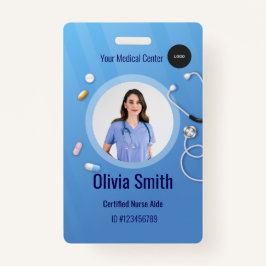 Crachá Home Health Aide Certified Nurse Aide Photo ID