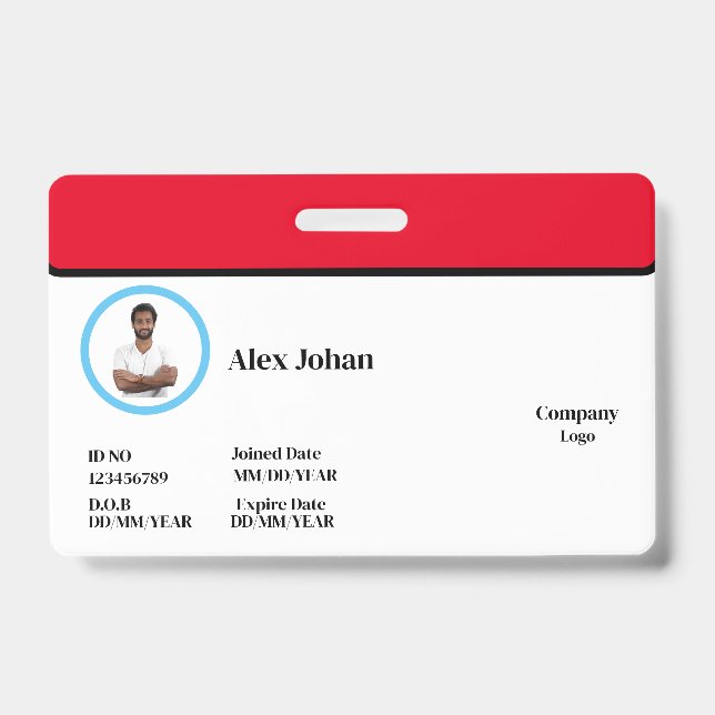 Crachá Horizontal (Frente)