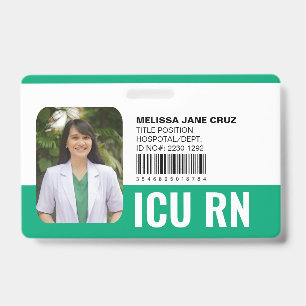 Crachá Hospital Médico Personalizado Enfermeira Doutor Ve