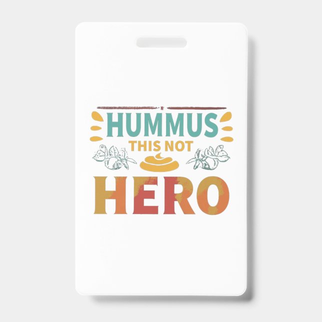 Crachá Hummus Hero (Frente)