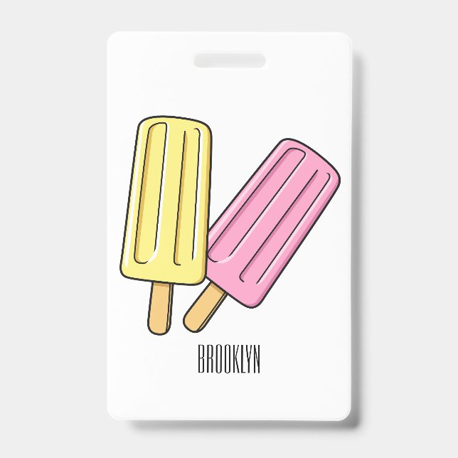 Crachá Ice pop cartoon (Frente)
