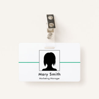 Crachá ID Badge Card Business Employee Staff Logo & Photo