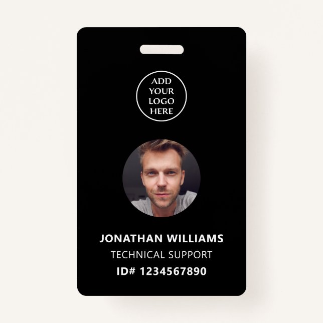 Crachá ID da foto QR Código da empresa Nome do Funcionari (Frente)