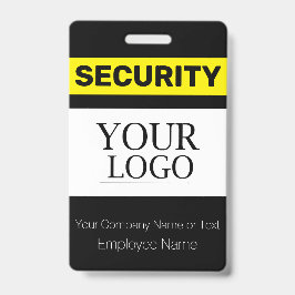 Crachá ID da Guarda de segurança do logotipo personalizad