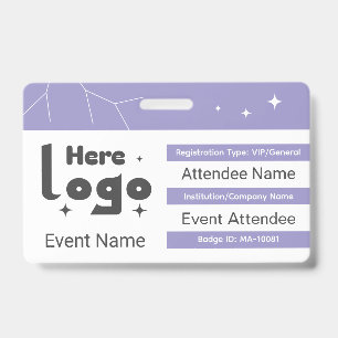 Crachá ID da Placa do Evento de Rede Personalizado