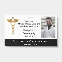 ID de etiqueta de nome de Doutor em Medicina Osteo