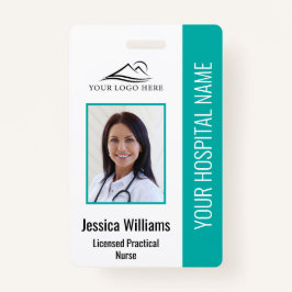 Crachá ID de foto de enfermeiro prático licenciado LPN ve
