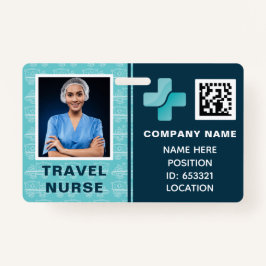 Crachá ID de Foto de Enfermeiro Viagem
