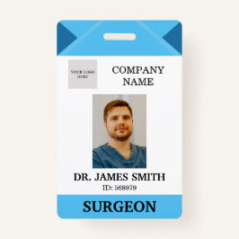 Crachá ID de Foto de Segurança do Médico Hospital