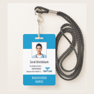Crachá ID de Foto do Enfermeiro do Centro Médico