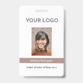 Crachá ID de Foto do Funcionário do Tipo Corporativo