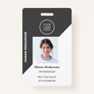 Crachá ID de Foto do Funcionário Logotipo da Empresa Crac